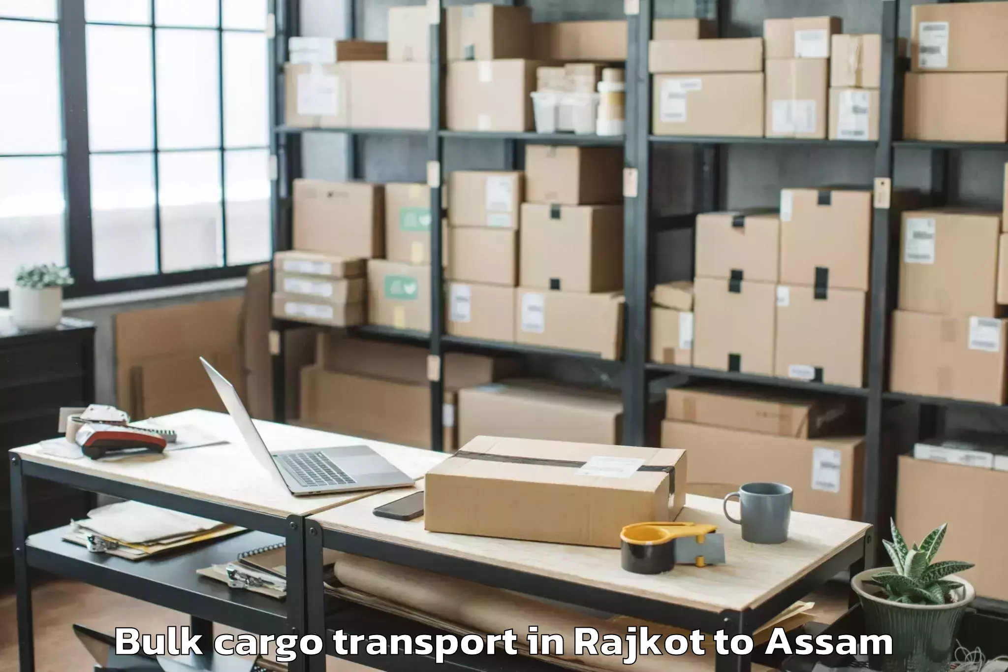 Reliable Rajkot to Basugaon Bulk Cargo Transport